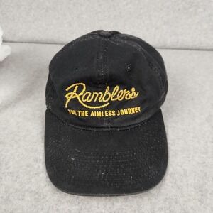 Ramblers Hat Cap Snap Back Black Embroidered For The Aimless Journey RIGd Mens